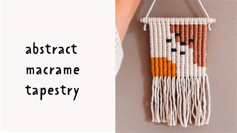 DIY Step By Step Abstract Pixel Macrame Wall Hanging YouTube