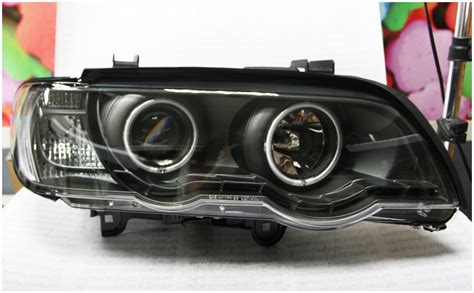 Head Light Bmw X E Projector Black Led R Set Twincell