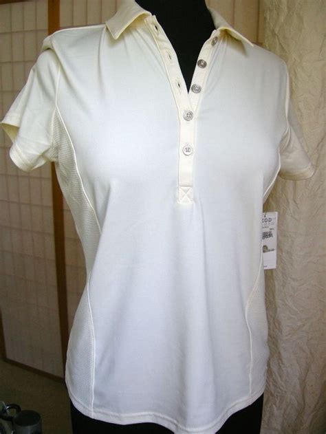 Golf Izods Womens Small White Cream Golf Shirt Xfg X Treme Function