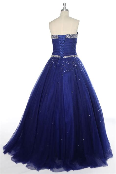 Robe De Bal En Tulle D Collet E En Coeur Paillettes Orn E De Bijoux