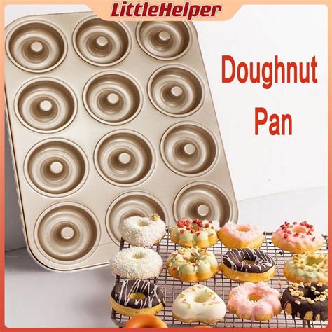 3oz Donut Pan Non Stick Donut Baking Mold 12 Holes Mini Doughnut Molder