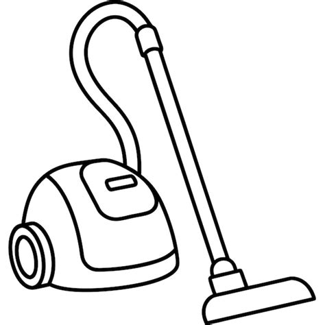 Premium Vector Vacuum Cleaner Outline Coloring Book Page Line Art