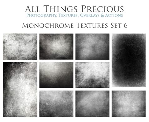 10 Fine Art Textures Monochrome Set 6