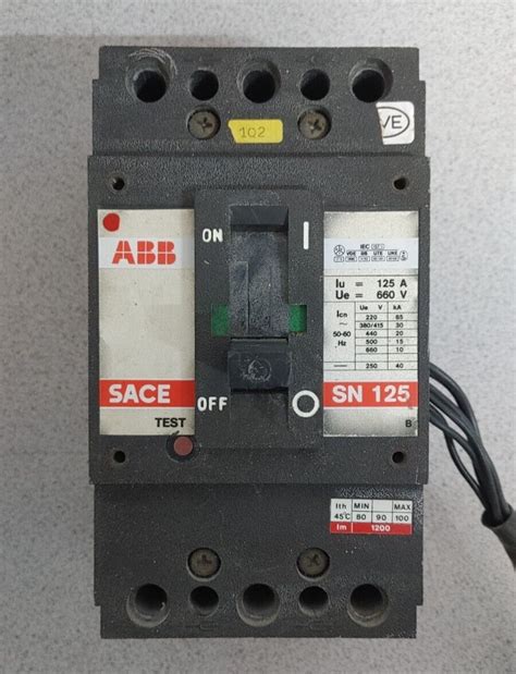 ABB SACE SN 125 125A 3P 500VAC CIRCUIT BREAKER COMPLETE QUANTITY WOW