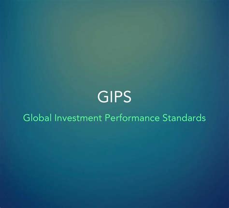 Abbreviations Gips Global Investment Performance Standards