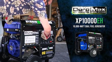 DuroMax XP10000EH Hybrid Dual Fuel Generator YouTube