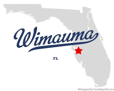 Map of Wimauma, FL, Florida