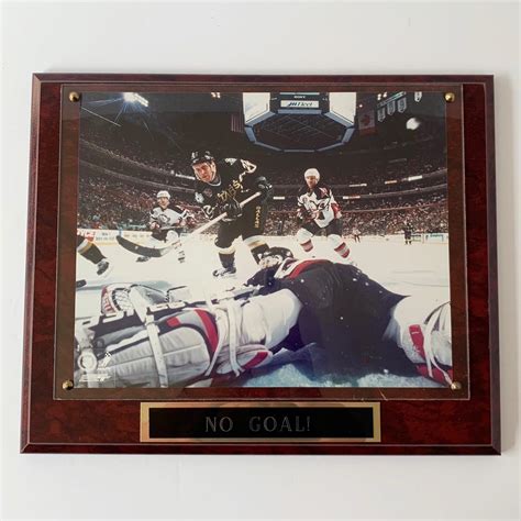 BUFFALO SABRES "NO GOAL" STANLEY CUP FRAMED PLAQUE- NHL | SidelineSwap