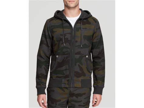 Lyst True Religion Camo Zip Hoodie In Green For Men