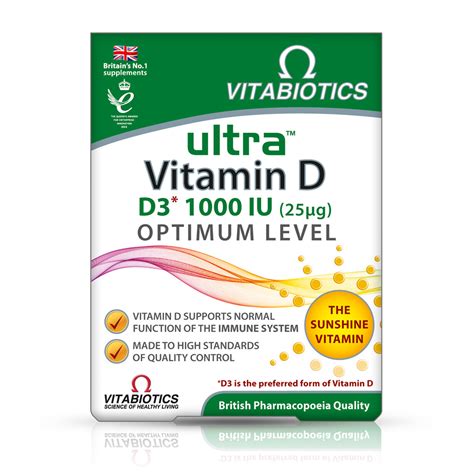 Ultra Vitamin D 1000 IU Vitabiotics Govital Eu