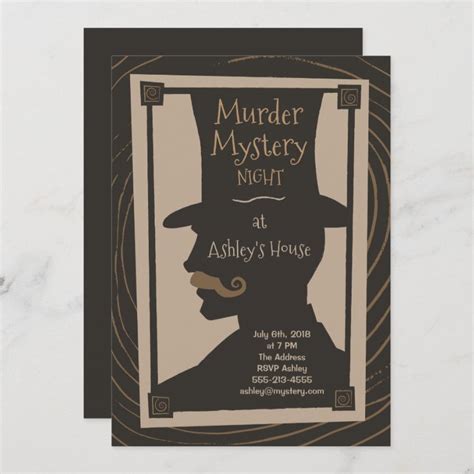 Murder Mystery Night - Invitation | Zazzle