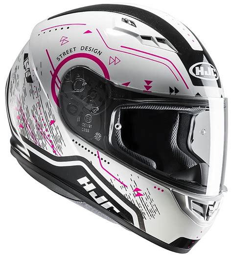 Casco Moto Integrale Hjc Cs Safa Mc Nero Bianco Rosa Vendita Online