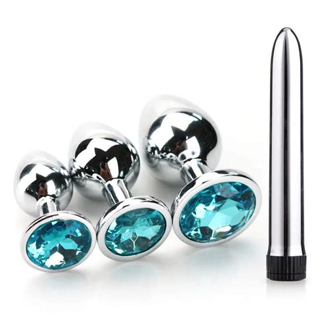 Aliexpress Buy Stainless Steel Metal Anal Plug 3 Piece Set