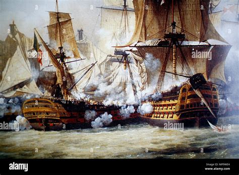 English Scene Of The Battle Of Trafalgar 1807 Louis Philippe