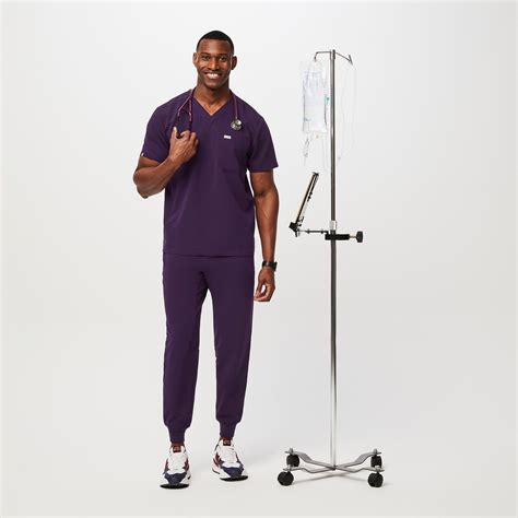 Mens Purple Jam Scrubs · Figs