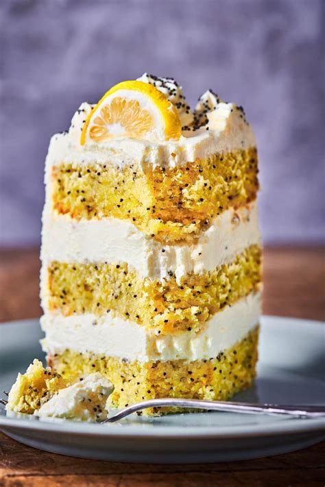 Lemon Poppy Seed Cake No Eggs Milk Or Butter The Big Mans World