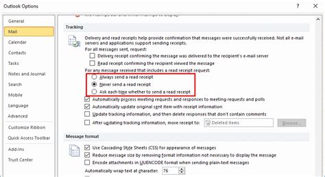 How To Turn On Read Receipts Outlook Jzamagnet
