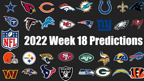 2022 Nfl Week 18 Predictions Youtube