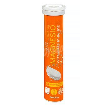 Deliplus Comprimidos Efervescentes De Magnesio Sabor Naranja Tubo 20 U