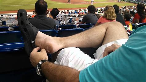 Big Head Larry Picking His Foot At Marlins Game YouTube