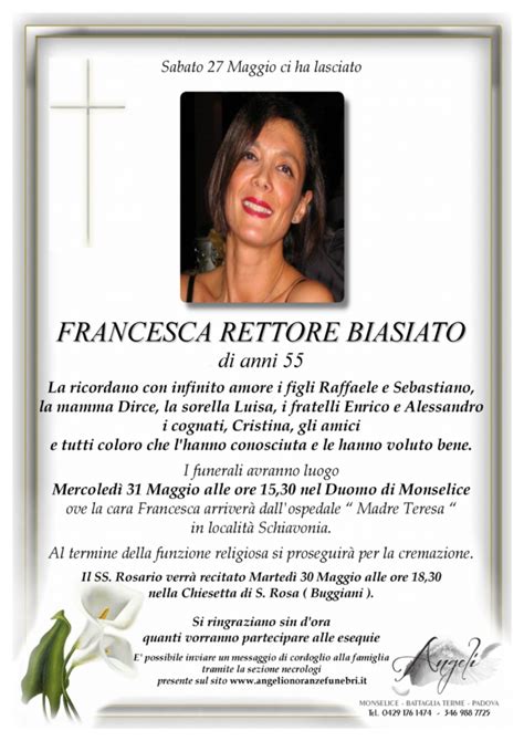 Francesca Only 55 Passed Away In The Arms Of Her Son Devastating