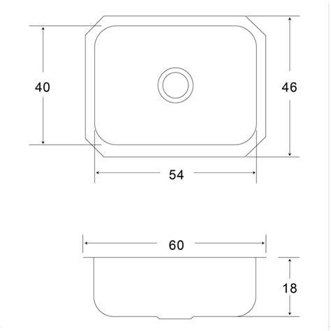 Fregadero Submontar 60 x 46 cm EB Técnica CS 300 Bedon