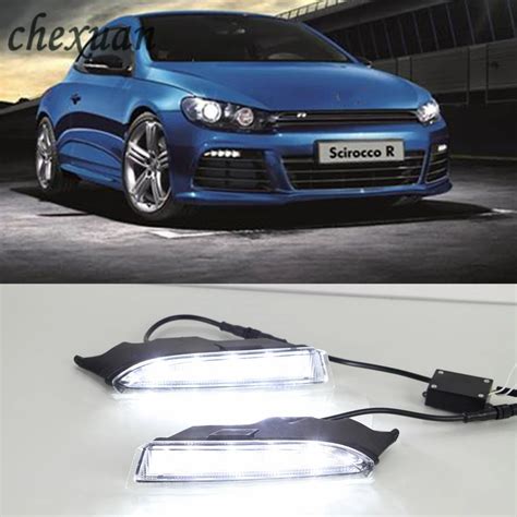 CSCSNL 1 Pair LED DRL Daytime Running Lights With Turnnig Yellow Signal