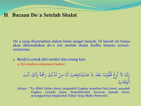 Ppt Dzikir Dan Doa Setelah Sholat Ppt