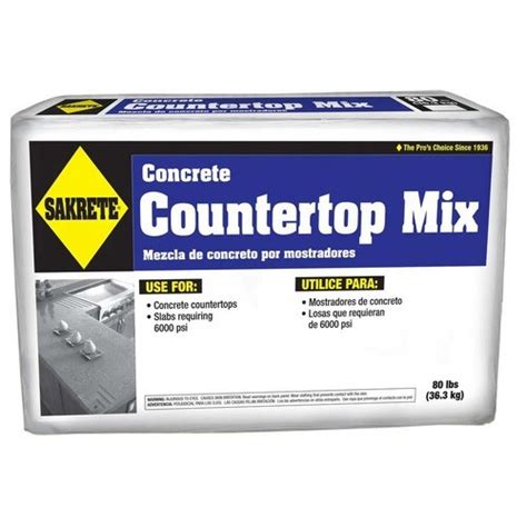 Sakrete Countertop 80 Lb High Strength Concrete Mix In The Concrete Mix