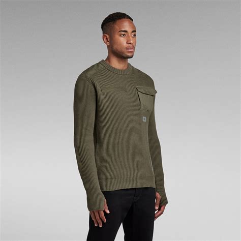 Army Knitted Sweater Green G Star Raw®