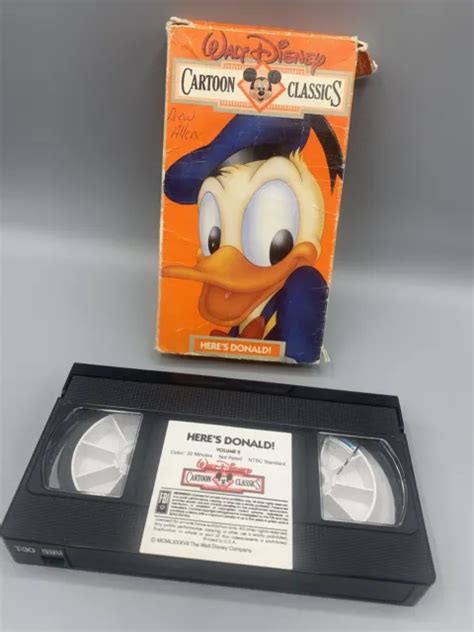 Walt Disney Cartoon Classics Heres Donald Vol Vhs Master Tape Porn