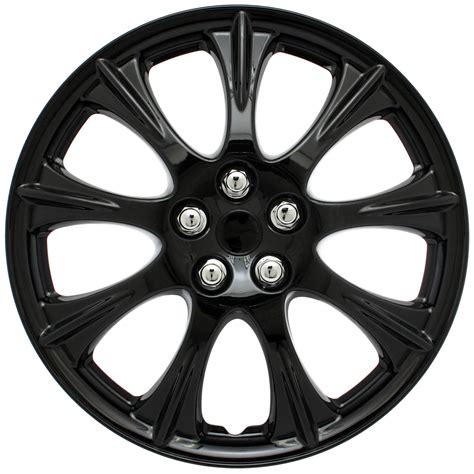 Pc Set Inch Ice Black Hub Caps Cover For Oem Steel Wheel Covers