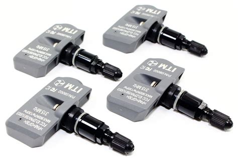 4 315mhz Tpms Tire Pressure Sensors Chevrolet Camaro Gloss Black Valve Stems Ebay