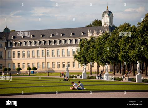 Karlsruhe Palace and gardens in Karlsruhe, Baden-Württemberg, Germany ...