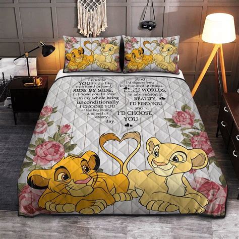 Housse De Couette Disney Le Roi Lion Disney Simba Lion Parure De Lit