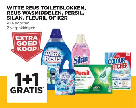 Witte Reus Toiletblokken Reus Wasmiddelen Persil Silan Fleuril Of