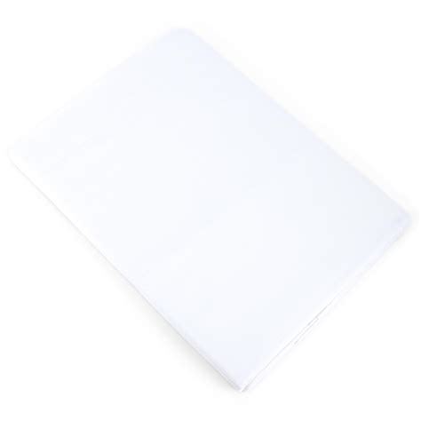 Drap Plat 270x310cm Uni Pur Percale PRIMO Blanc Linnea Linge De