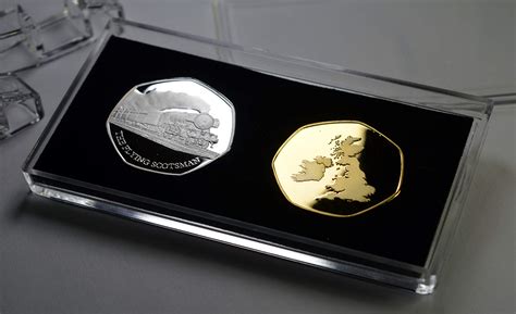 Buy The Commemorative Coin Company Pair Of The Flying Scotsman Silver