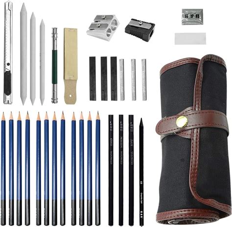 Kit D Outils Professionnels Pour Croquis Et Dessin Crayons Graphite