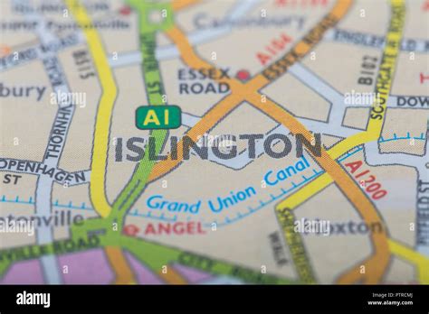 London borough of Islington location map Stock Photo - Alamy