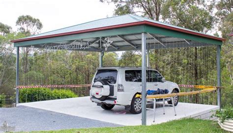 Hip Roof Carport - DIY Kits for sale. Genuine Colorbond