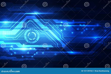 Vector Abstract Futuristic Technology Background Concept Illustration