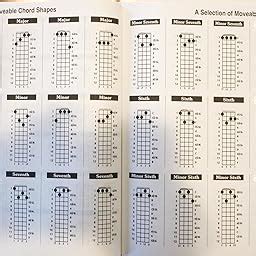 Laminated Baritone Ukulele Fretboard Chord Chart Poster Uke Chords Dgbe