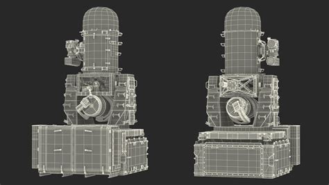 Mark Phalanx Close In Weapon System Marine Rigged D Model