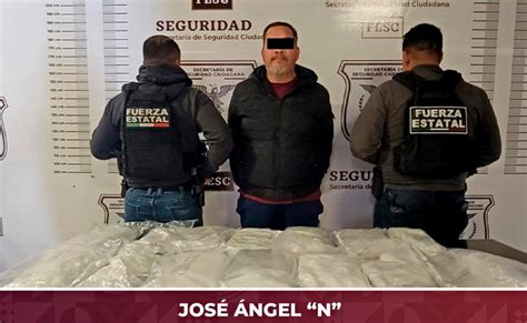 Aseguran a sujeto en posesión de 23 kilos de metanfetamina