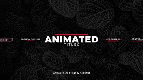 Animated Titles Pack, Video Templates - Envato Elements