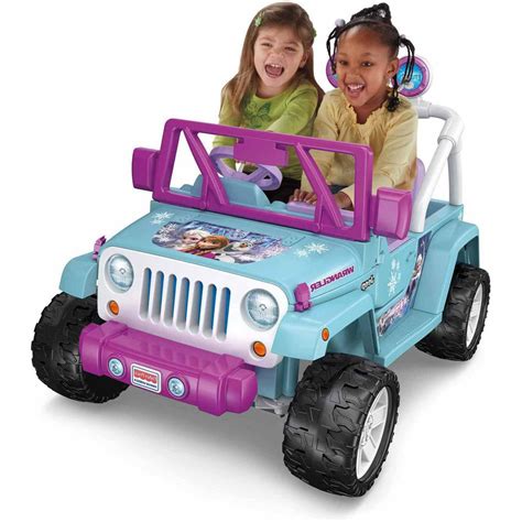 Power Wheels Disney Frozen Jeep Wrangler 12v Battery Powered