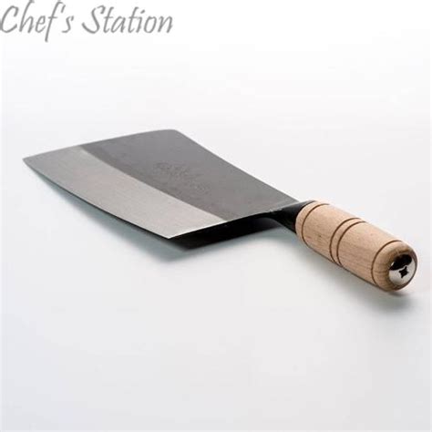 bone cleaver wood handle   chefstationcommy