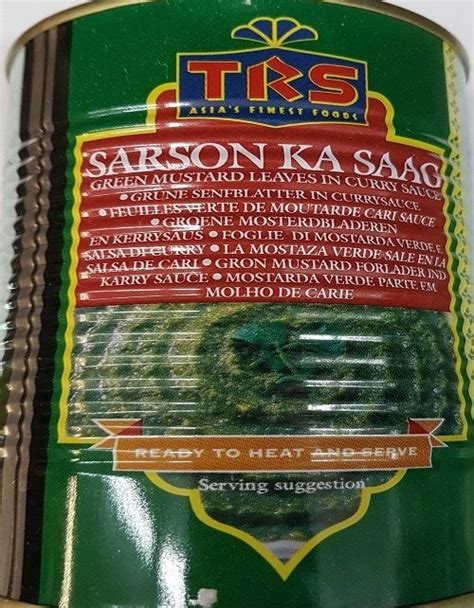 Sarson Ka Saag Spinat In Tin TRS Heera 450g Tukwila Online Desi