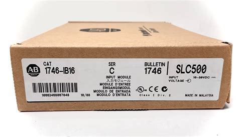 New Factory Sealed Ab Ib Ser C Slc Digital Input Module